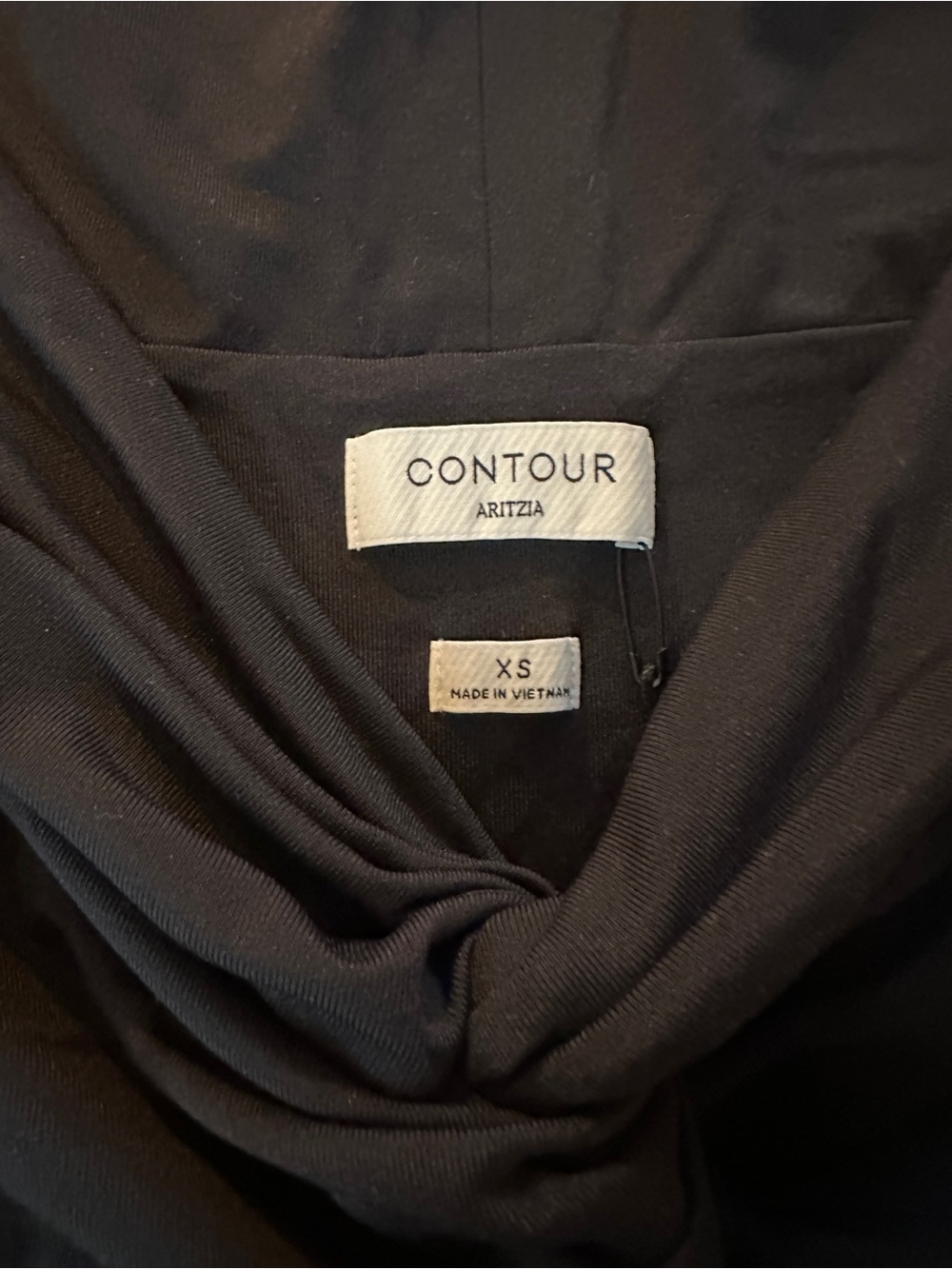 Aritzia Black Twist-Front Contour Top - Picture 2 of 3